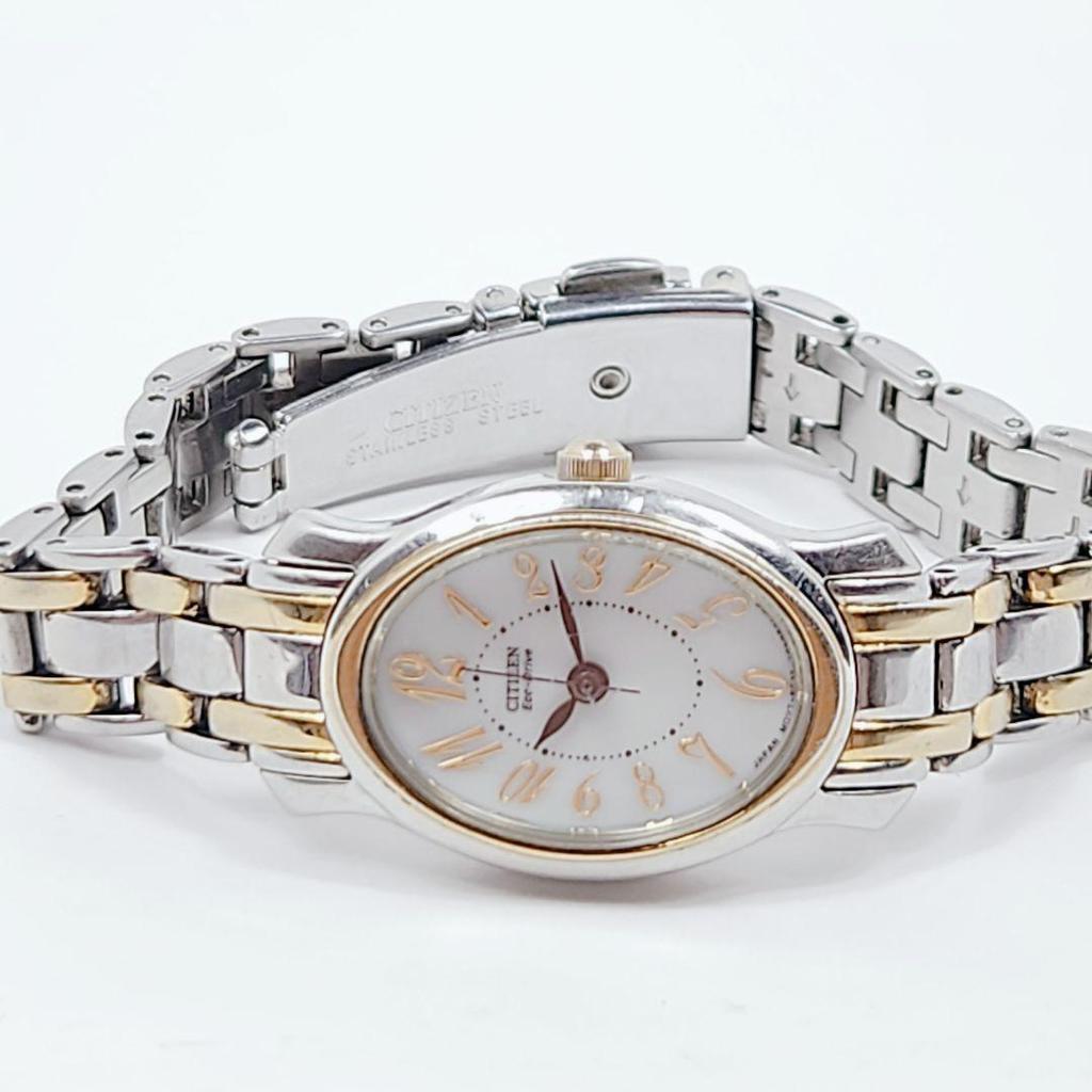 Used Citizen Eco Drive Oval Solar Dies Watch Working Product Combi Color