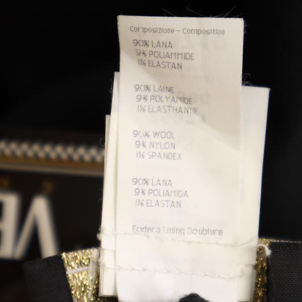 Unused Gianni Versace Made In Italy Wool Blend No Sleeve One Piece 38 Women Used