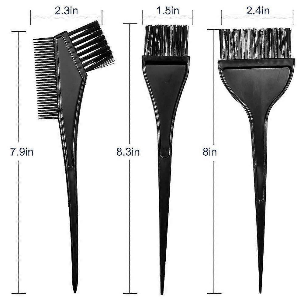 4-Piece Hair Dye Brush and Bowl Set - Mixing Bowl, Large & Small Brushes, Comb-Brush for Perfect Hair Coloring