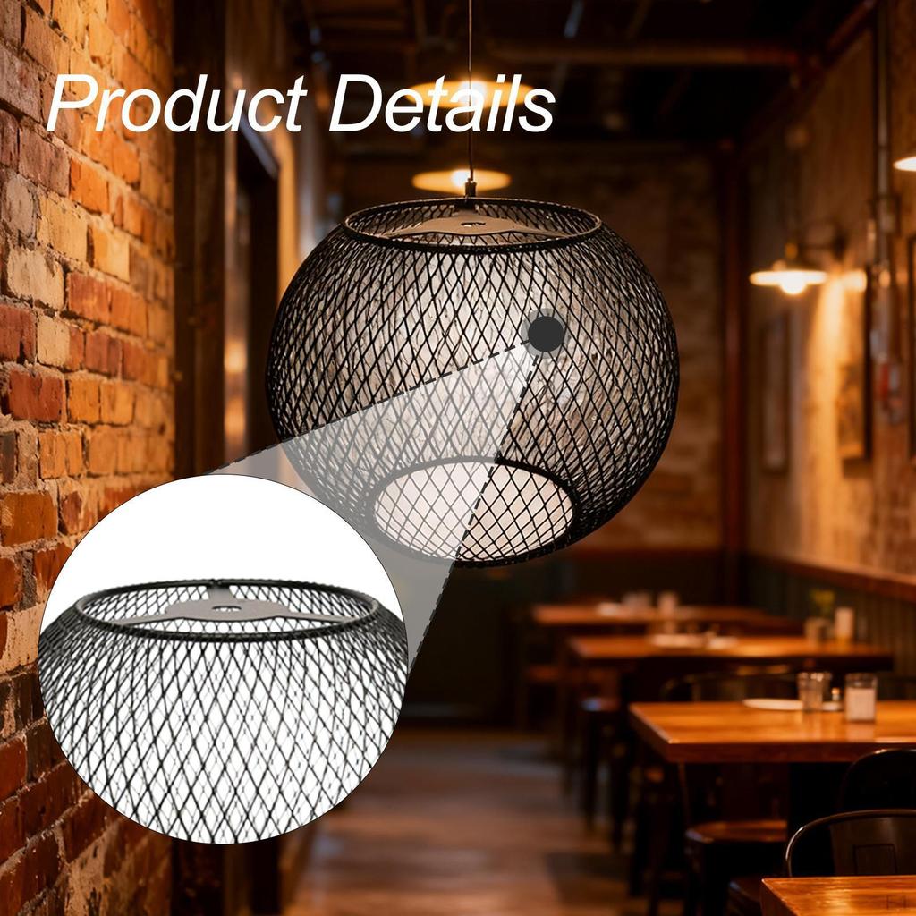 Metall Pendelleuchtenschirm Lampenschirm Deckenleuchte Glühlampenschutz für Teehaus Küche