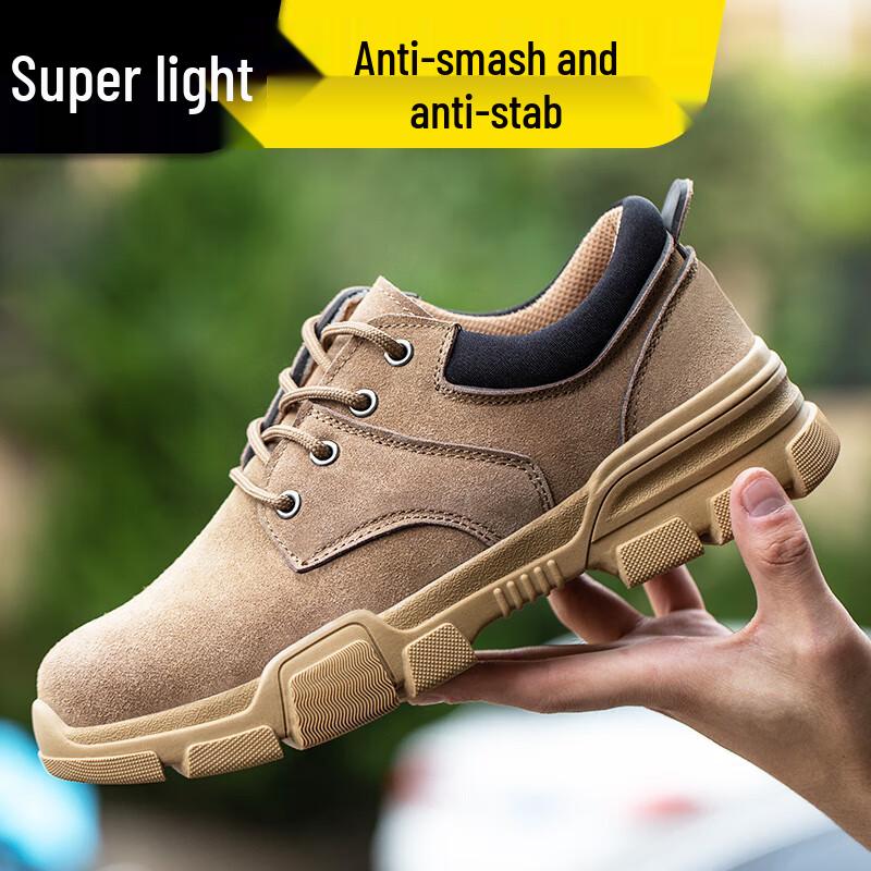 FUCHENG Men s Breathable Steel Toe Safety Work Shoes 43