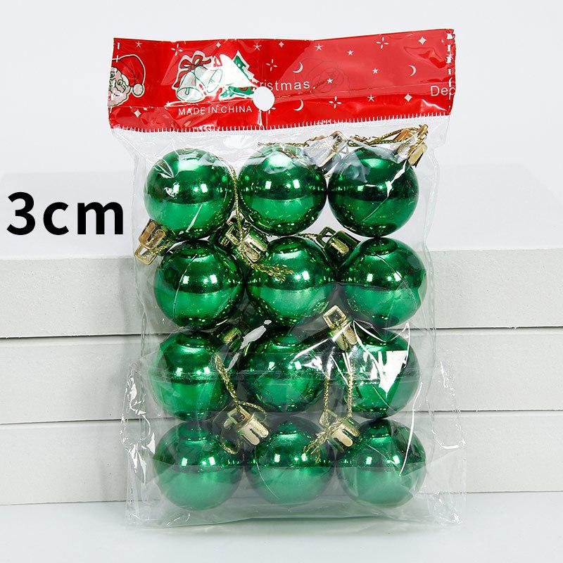Large and Small Shiny Christmas Ball Tree Decorations