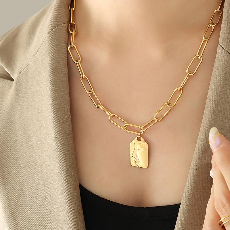 Versatile Three-Layer Irregular Square Freshwater Pearl Women s Sweater Necklace