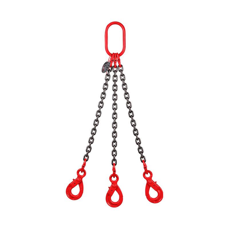 Double Hook Self-Locking Safety Lifting Chain for Crane, 2-3 Tons Capacity