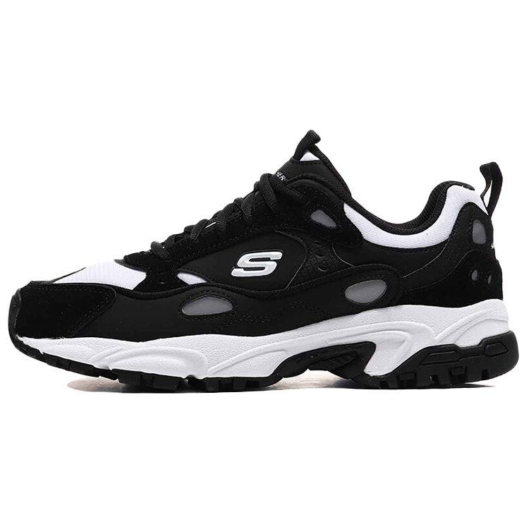 Skechers Stamina Low Running Shoes Black/White 666058-BKW