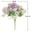 Multicolor Artificial Hydrangea Flowers Silk Petals DIY Simulation Peony Dandelion Bouquet Photo Props Accessories