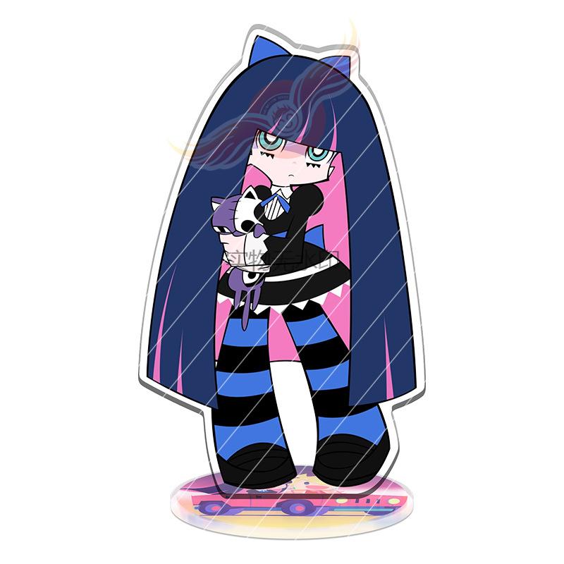 Anime New Panty Stocking with Garterbelt Acrylic Model Doll Stocking Panty Acrylic Figure for Cosplay Exhibition Toy Git