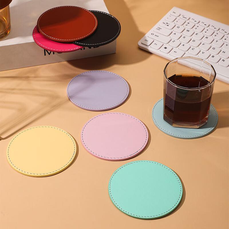 

Aolisi Round Leather Coasters