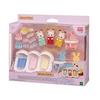 Sylvanian Families DollFurniture Set Chocolat Rabbit Triplet Care Se-204 Furniture Spinning Merry Baby Bed Ca-218Set Purchase