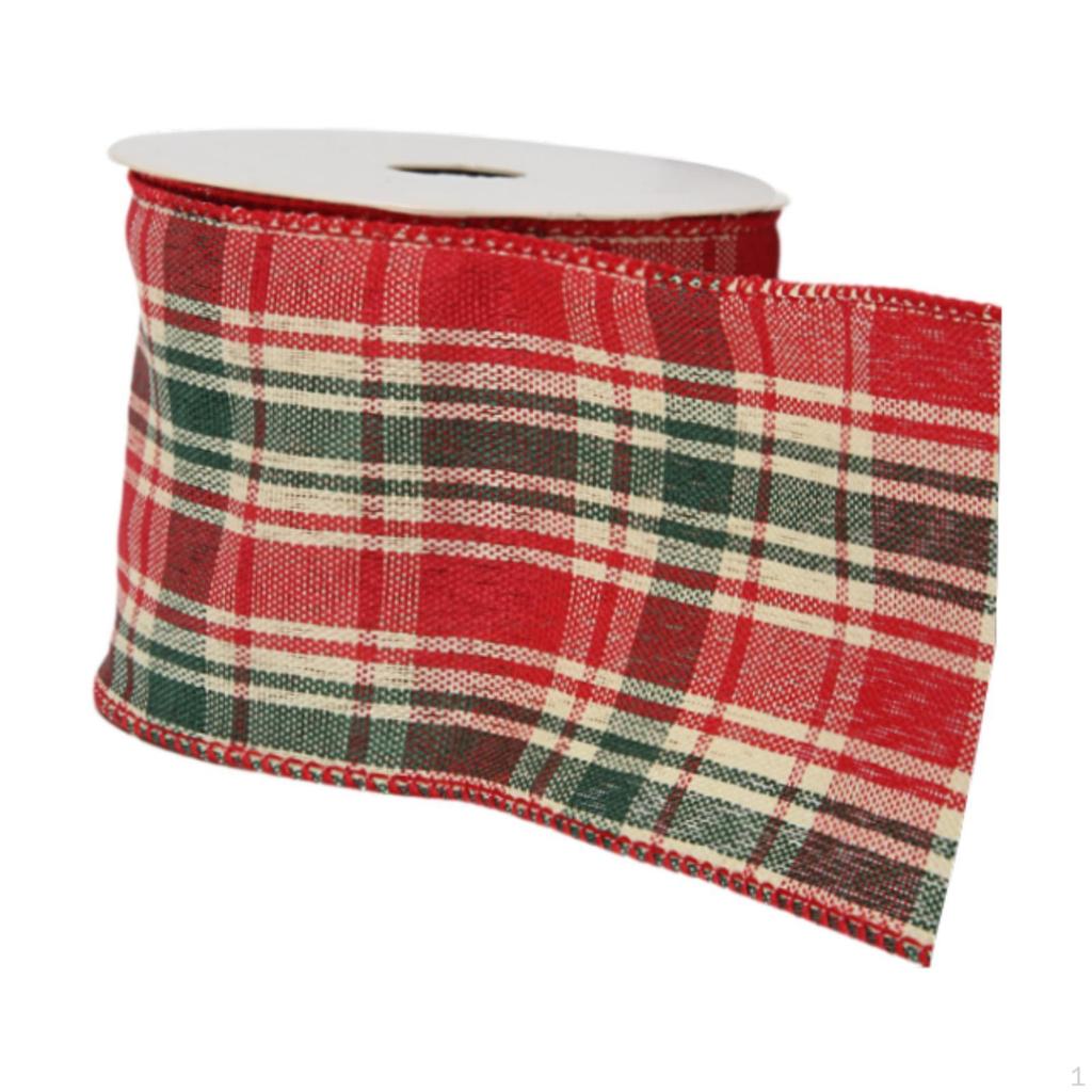 Christmas Decoration Ribbon, Gift Wrapping Creative Wired Edge Holiday Decorative