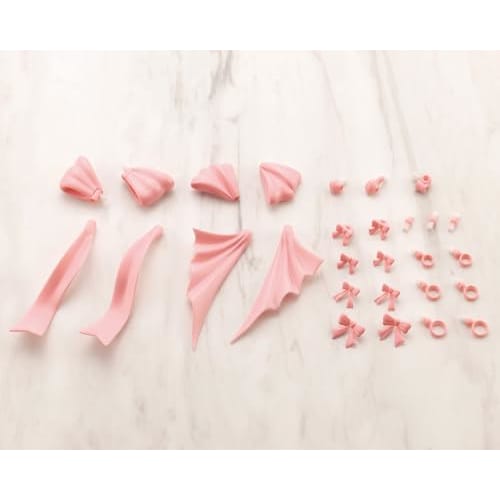 Kotobukiya M.S.G Modeling Support Goods Dress-Up Parts Cute Ribbon Set, Approx. 100mm in Length, Non-Scale Plastic Model