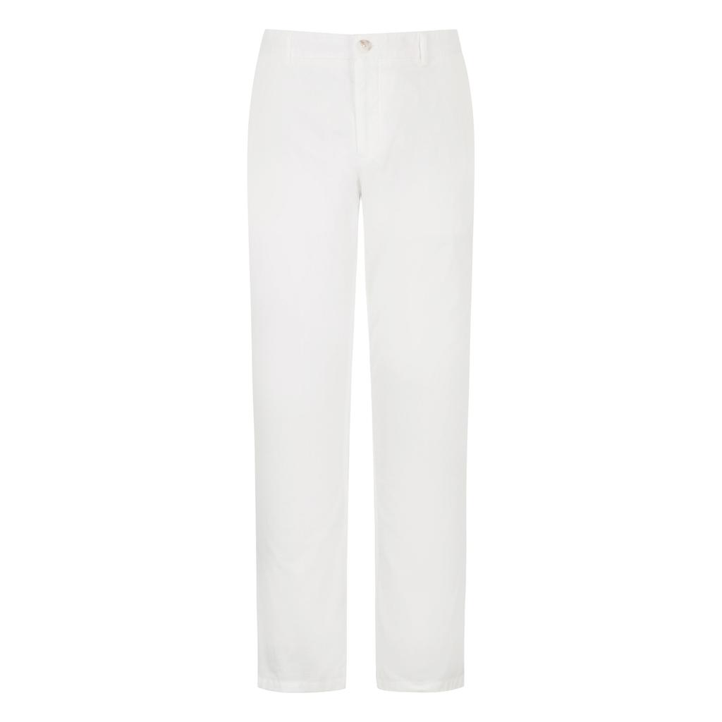FERRAROMILANO Cotton Blend Twill Chino Pants White (Am0Gbpc25131)