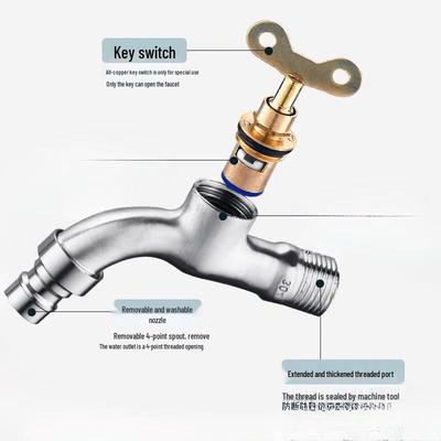 Outdoor Anti-theft Faucet with Lock