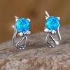 Fashion commuter cute cat stud earrings