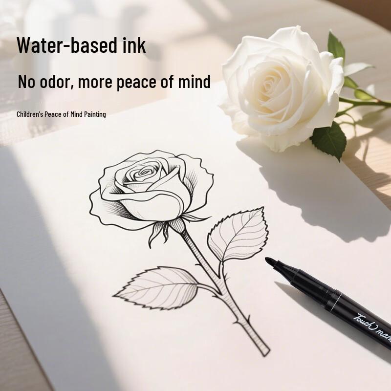 Touch Mark Dual-Tip Water-Based Art Marker Pen Set