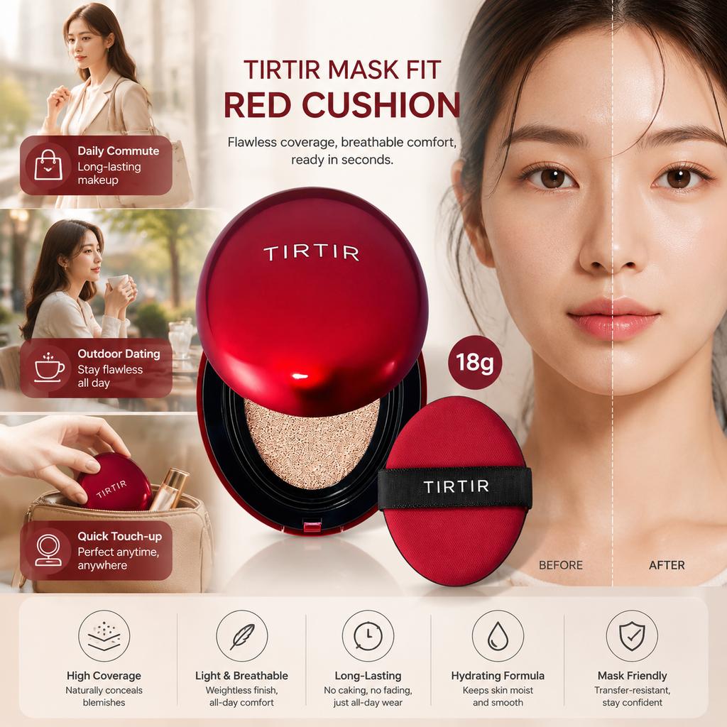 TIRTIR Mask Fit Red Cushion 18g/Mini
