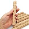 1PC Wooden Texture Rolling Pin Ceramic Pottery Art Embossed Rod Flower Pattern Mud Roll Roll Reliefs Clay Tools Stone DIY Baking