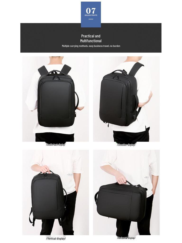Men's Large-Capacity Multifunctional Business Backpack for Travel, College, and Work