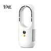 Quiet Bladeless Fan with Remote Desktop Air Purifier, 8-Speed USB Rechargeable Circulator Cooling 8H Timer, 90 Degree Oscillation for Bedroom