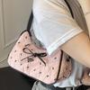 Sweet and foreign underarm commuter bag women's 2025 new girl style fashion handbag bow shoulder bag