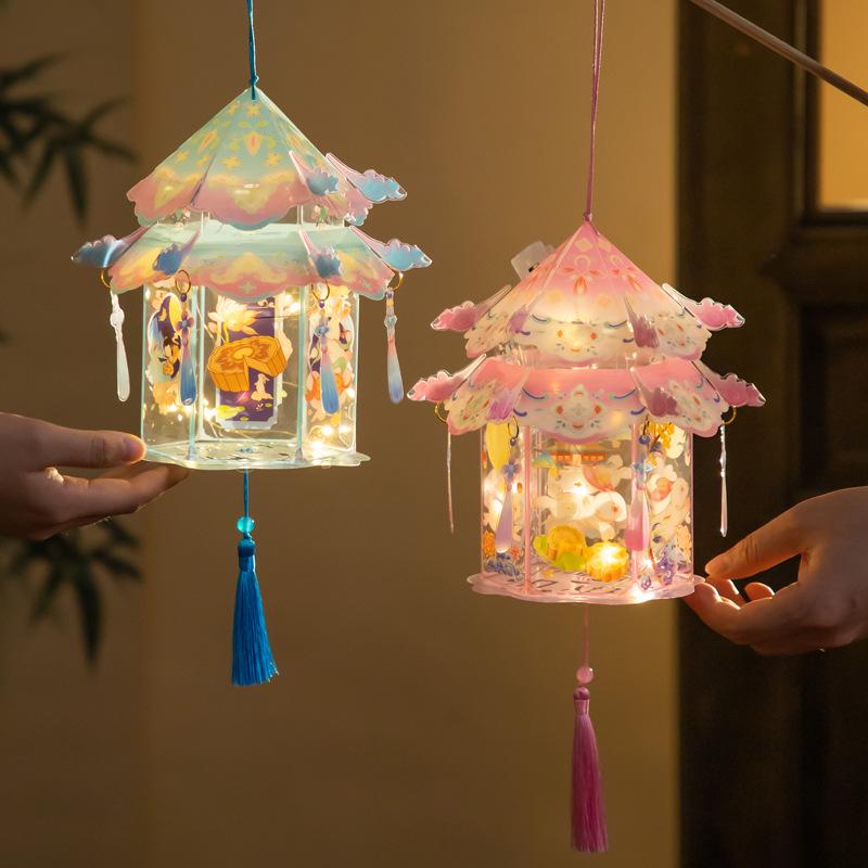 2025 Mid-Autumn Festival Handmade Rabbit Lantern DIY Kit for Children
