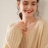 Women's Cashmere V-Neck Sweater - Autumn/Winter Knit, Loose-Fit, Slimming Korean Style Fashion