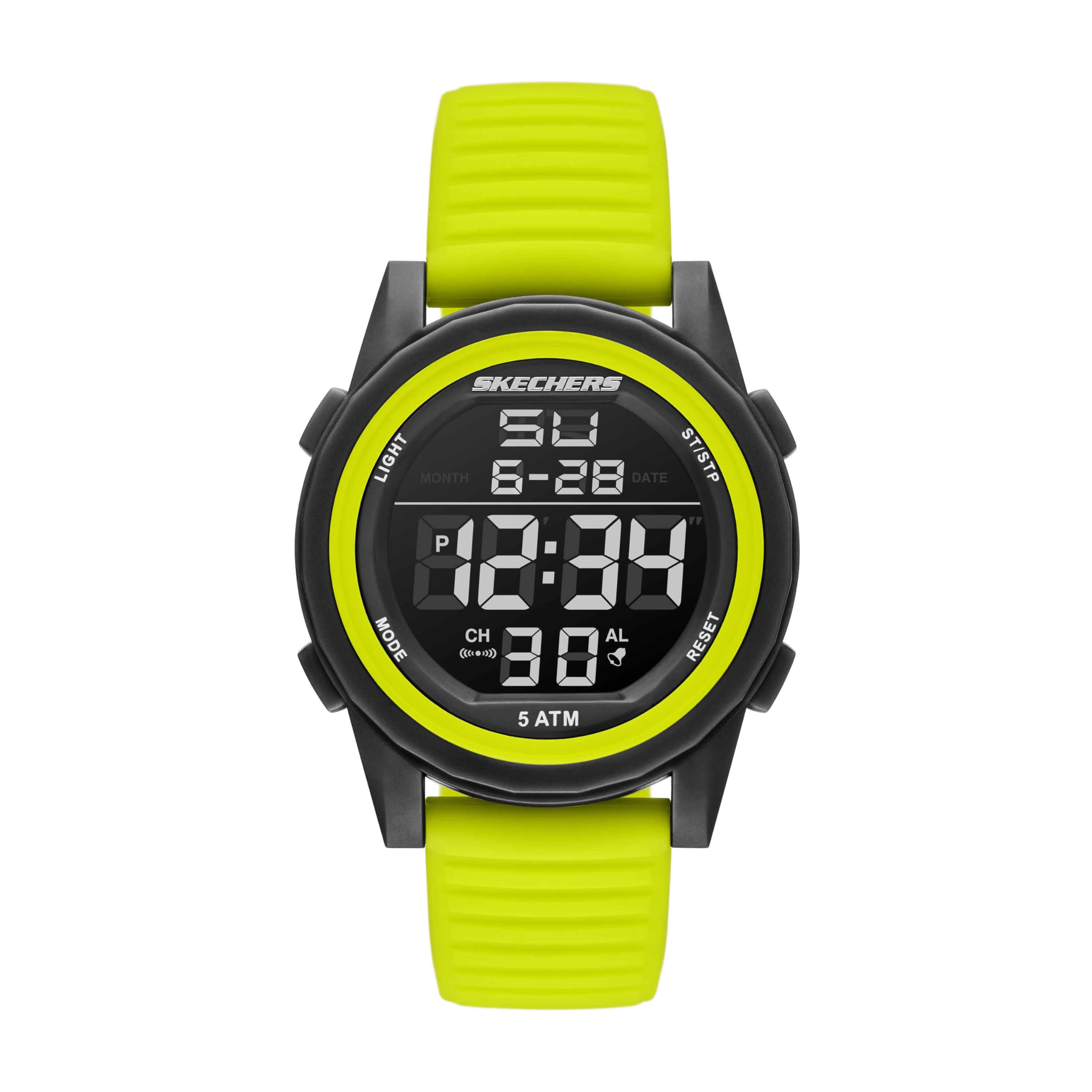 Skechers Digital Silicone Watch SR5221 Men s зелёный