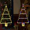 Christmas Tree Lighted Ladder Lamp Festival Indoor and Outdoor Decorative LED Lights Battery-Operated Box Christmas Climbing Ladder Lights