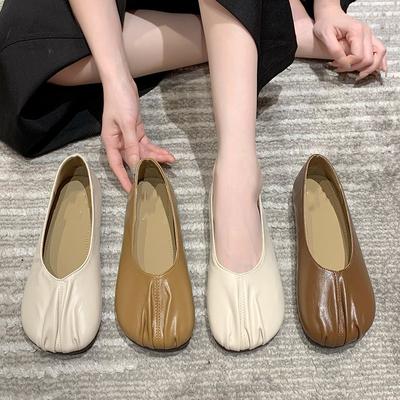 BCEBYL Summer Fashion Round Toe Shallow Mouth Breathable Women's Shoes New Flat Soft Sole Comfortable Loafers Zapatos Mujer