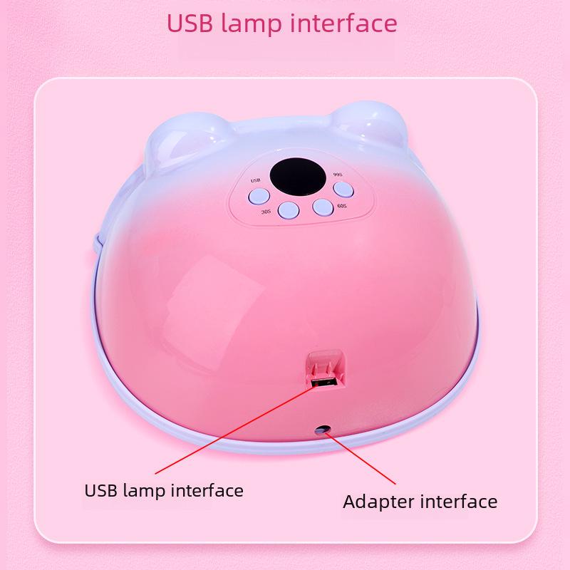 Rotatable 2-in-1 Nail Lamp and Dryer with Phototherapy