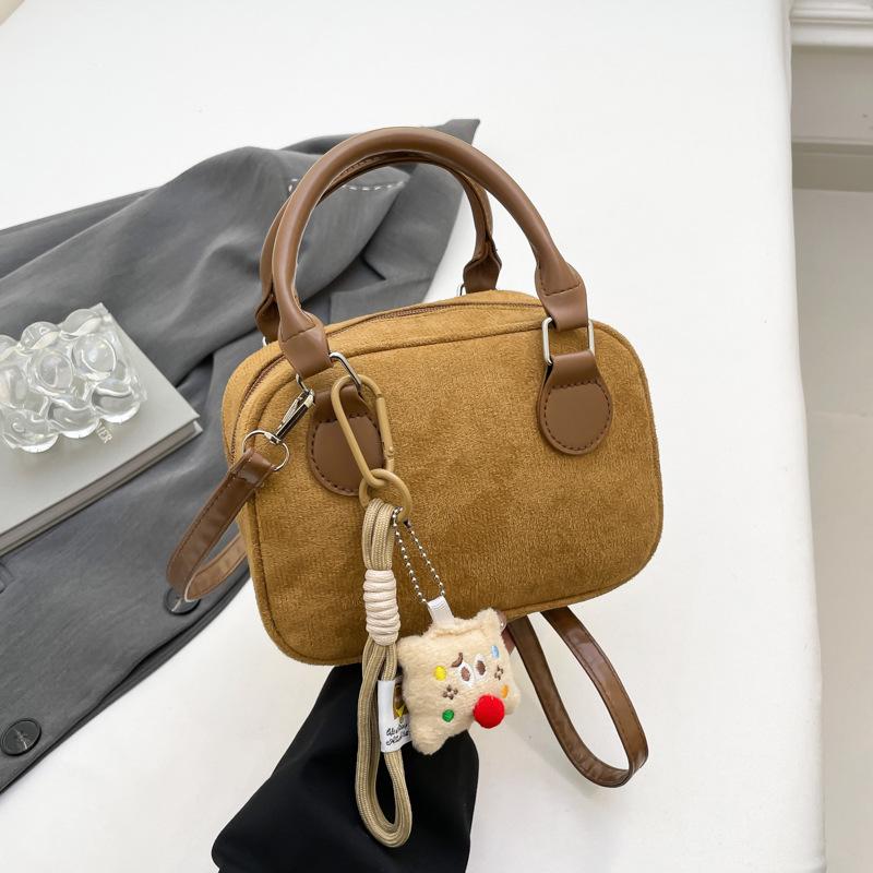 

American Retro Handheld Bowling Bag - 2025 Autumn Versatile Square Shoulder Bag