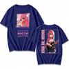 BOCCHI THE ROCK Cute Cartoon Girl Daily Life T Shirt Men Women Universal Crewneck Cotton Short Sleeve Rock and Roll Lover Tee