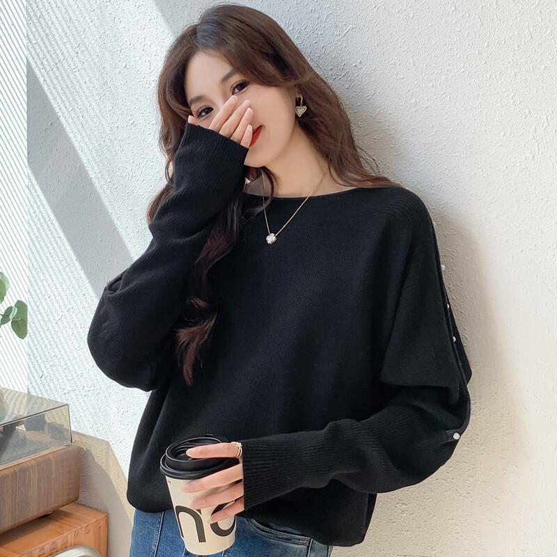 MOCANA Women's Fashion Versatile Long Sleeve Knit Top