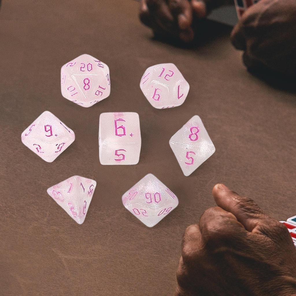 7Pcs Polyhedral Dices Set Table Game for Role Playing Family Gathering Party Favors