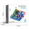 Car Adventure Breakout Train: Educational Inertial Toy Car with Macaron Color Tracks and Parking Lot