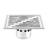 Heavy Duty Outdoor Yard Floor Drain, Removable Steel Block Grate With Robust Construction For Versatile Applications
