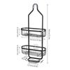 For Hanging Caddy Drilling Bathroom Storage Shower Rack Shower Without Hooks Shelves Over Organizer with Towel Bathroom