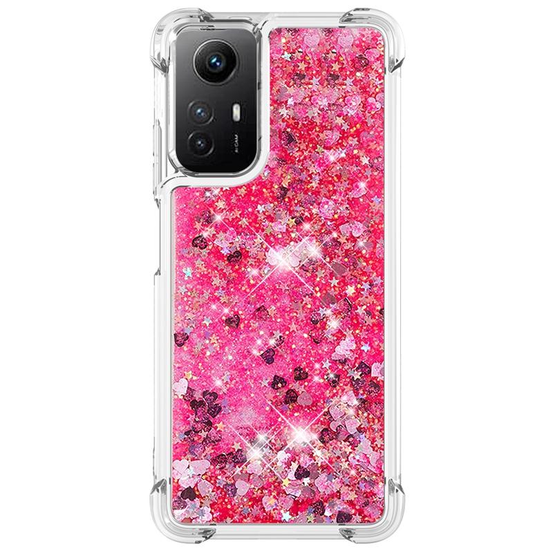 Note 12S Case For Xiaomi Redmi Note 12S Cover Printed Glitter Quicksand Liquid Cover for Xiomi Redmi Note12S Phone Case Fundas