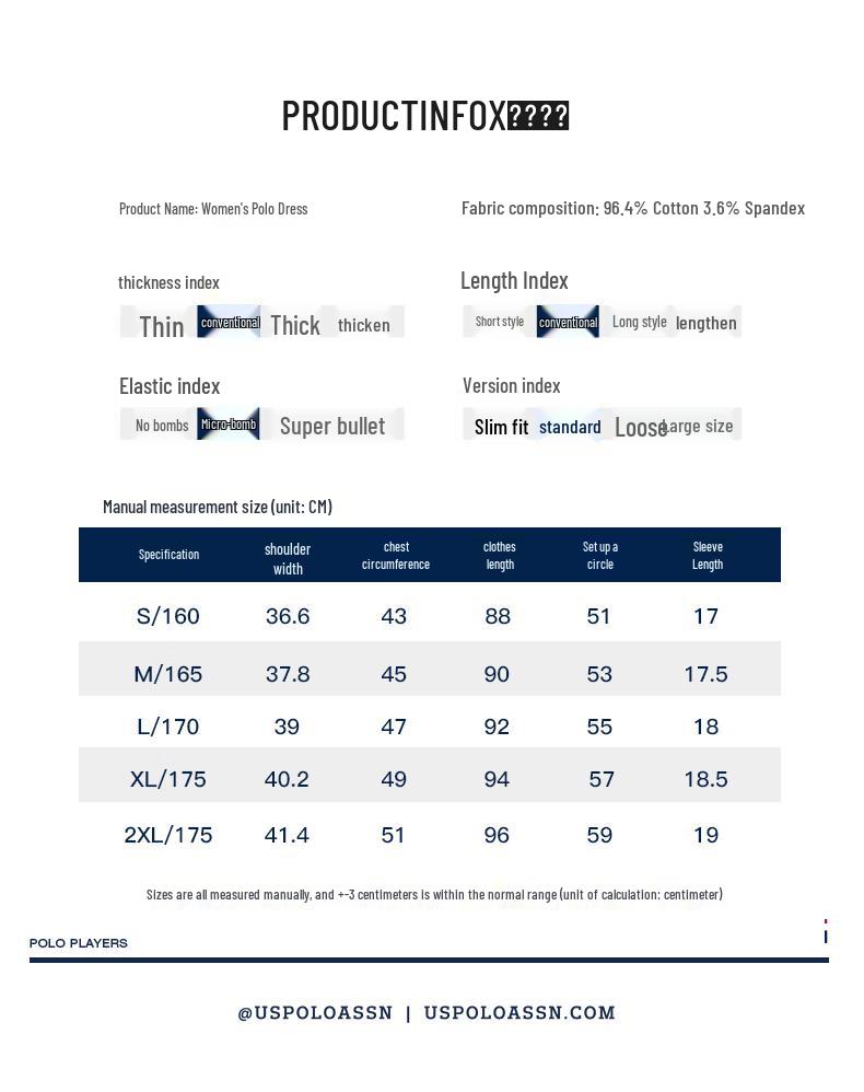U.S. Polo Assn. Vestido polo de manga corta para mujer