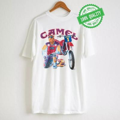 Vintage 1993 Camel Super Cross Short Sleeve Cotton T-Shirt All Unisex T-Shirt
