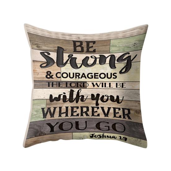 Letter Square Throw Pillow Case Cushion Cover Sofa Home Office Decoration