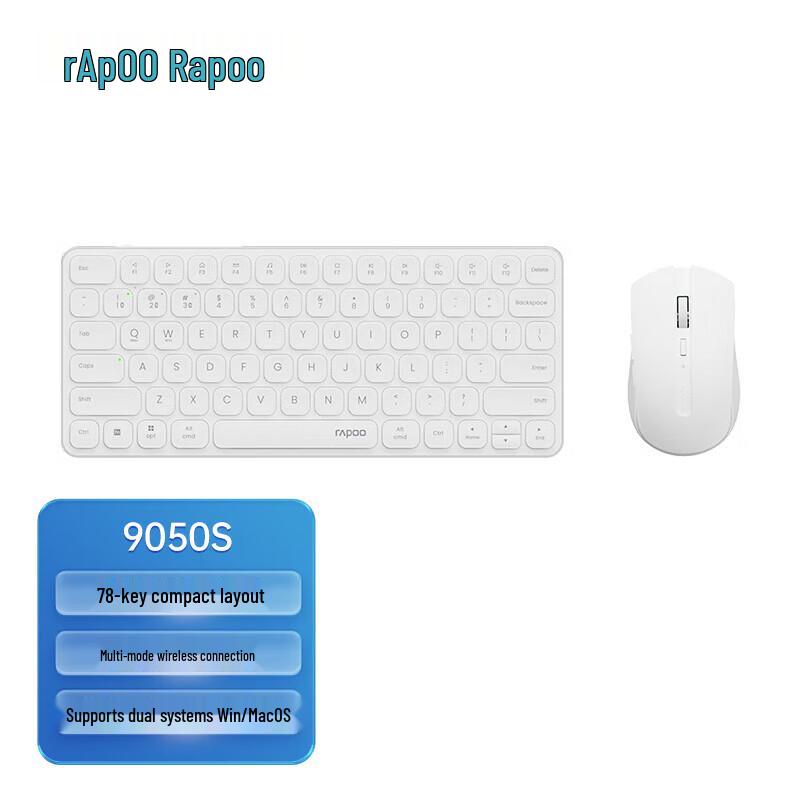 Rapoo 9050S Multi-Mode Wireless Keyboard & Mouse Combo
