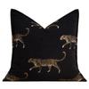 Middle Ancient Style High-end Living Room Sofa Decoration Cushion Cover Exquisite Tiger and Cheetah Pattern Pillowcase