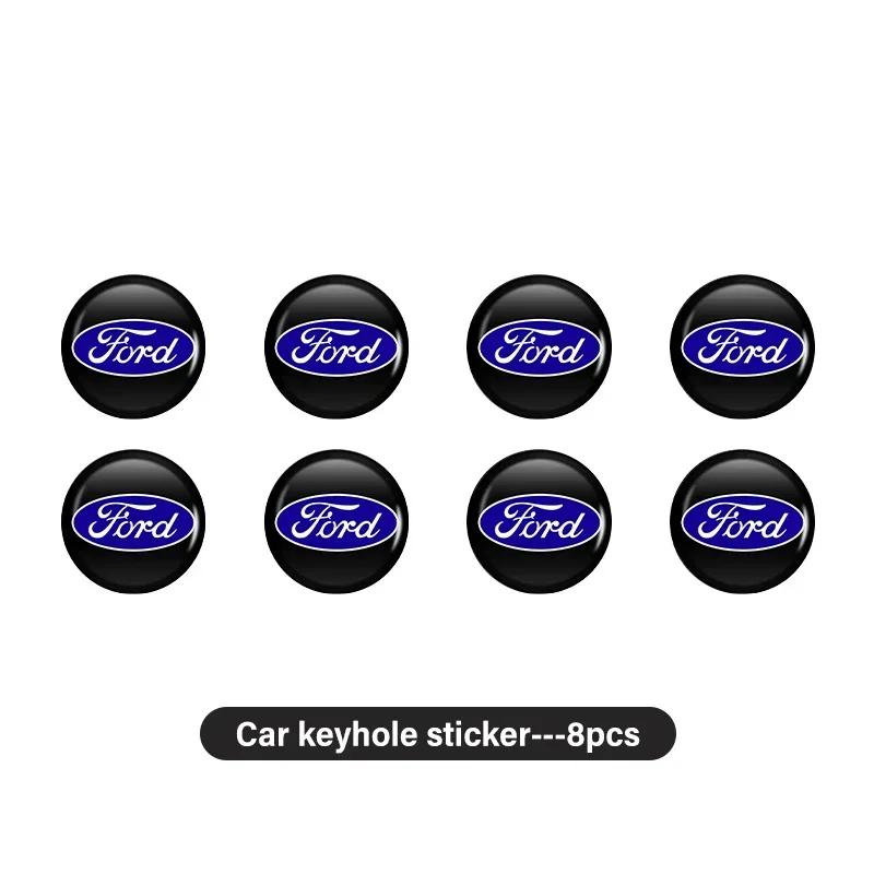 

Car Sticker 2026 Ford New 2025 Hot Car Key Shell Square Emblem Symbol Stickers Accessories For Ford Focus mk2 mk3 mk4 Fiesta Ran