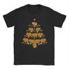 Wombat Xmas Tree Santa Hat Wombat T Shirt  Harajuku T Shirts Short-Sleeved Vintage Tops Beach Cotton O-Neck Oversize Tees