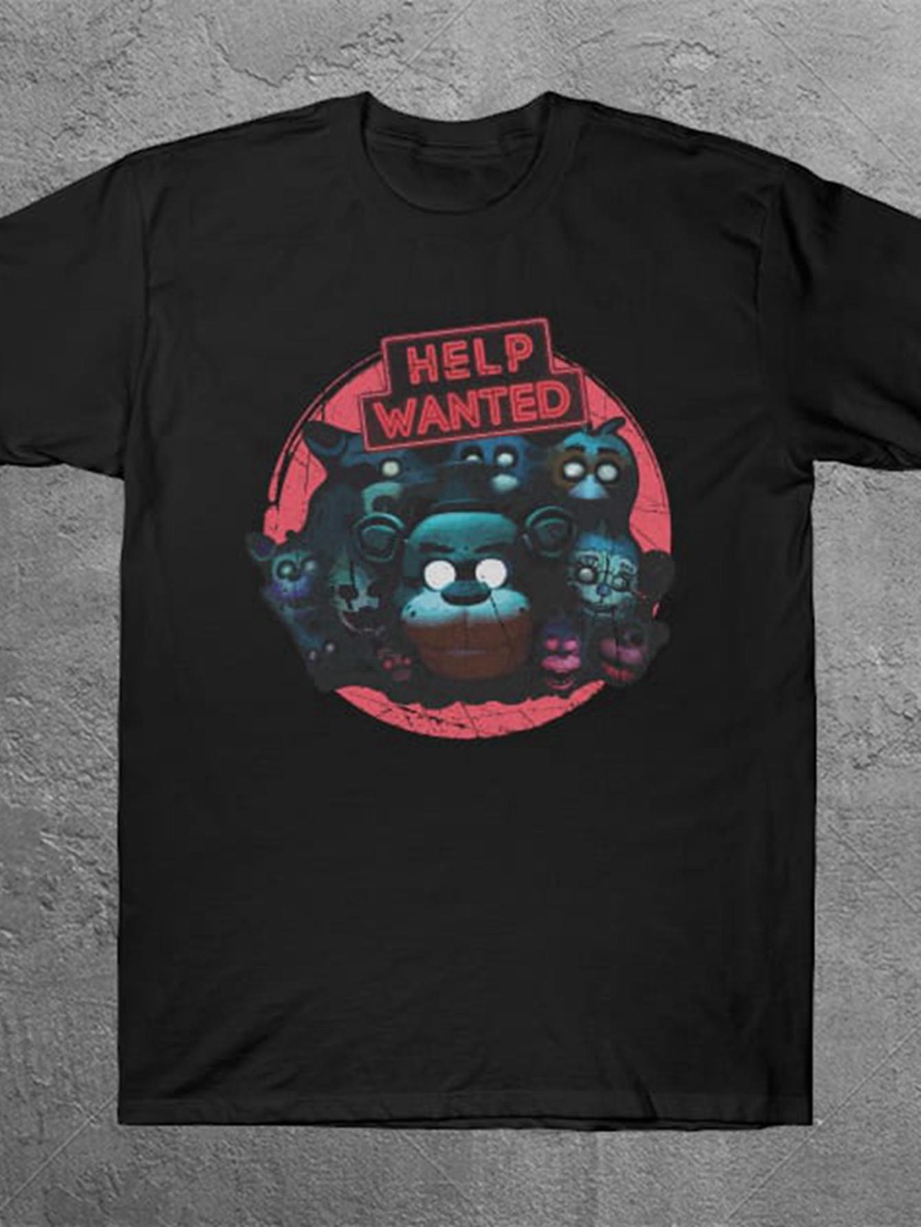 

Unisex Five Nights of Terror Movie Quote Tshirt Casual ShortSleeve Crew Neck Shirt Pure Cotton AllSeason Couple Tshirt S