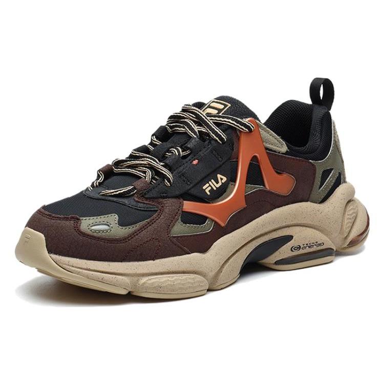 FILA Fusion Low top Casual Running Shoes Men's Black Red T12M141107FBD
