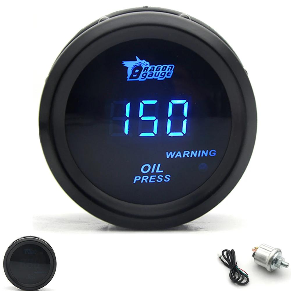 Manometro Digitale Turbo Boost per Auto 2" 52mm PSI BAR Temperatura Acqua Temperatura Olio Manometro Pressione Olio Voltmetro EGT Contagiri RPM