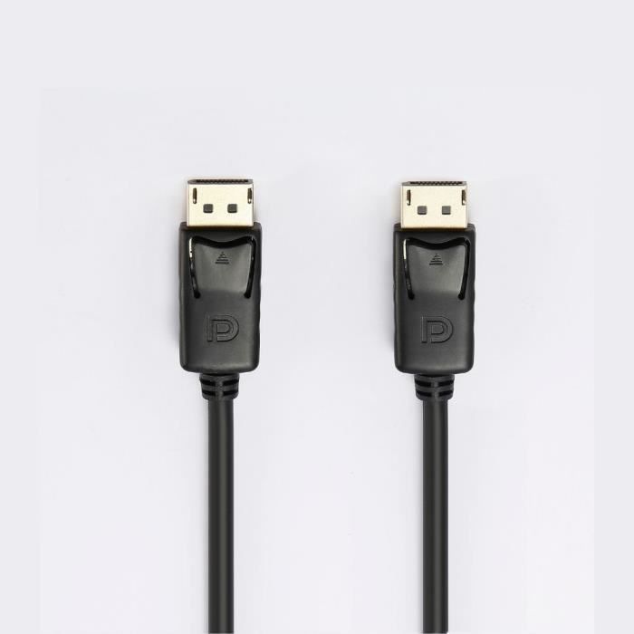 Câble Displayport - Marque - 2M - Compatible 8K - Noir