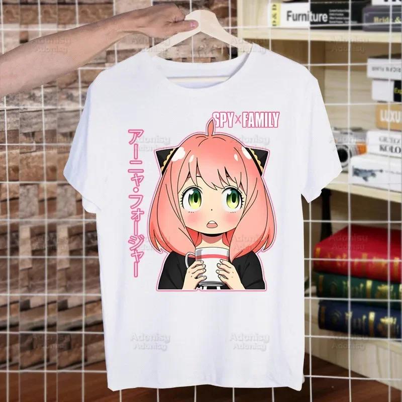 Spy X Family Spy Family Anya Smug Tshirt Men Shirt Harajaku Mens Casual Yor Forger Loid Forger Bond Forger Tee Short Sleeve Tops
